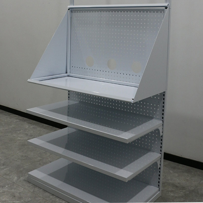 380kg Capacity Retail Display Racks for Metal Goods Cosmetics Liquor PU Leather Cover