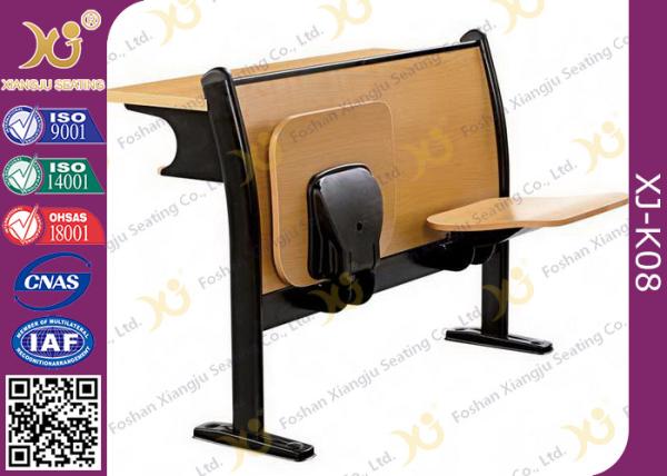 Melamine Desktop Foldable Lecture Theatre Chairs Iron Hinge Type , ISO9001