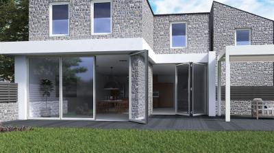 Lightweight  Screen Aluminium Storm Doors​ Aluminum Clad Windows