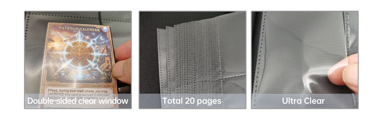 360 Card Card Album Binder Waterproof No Ring Card Collector Folder