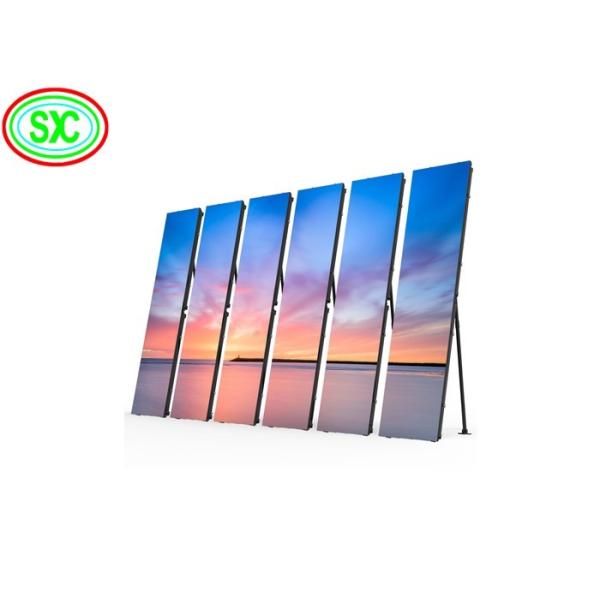P6 Outdoor Protable Digital Advertising LED Poster Display Waterproof