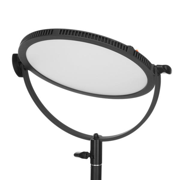 Round Ultra Thin FlapJack Portable LED Video Light Flicker free Dimmable