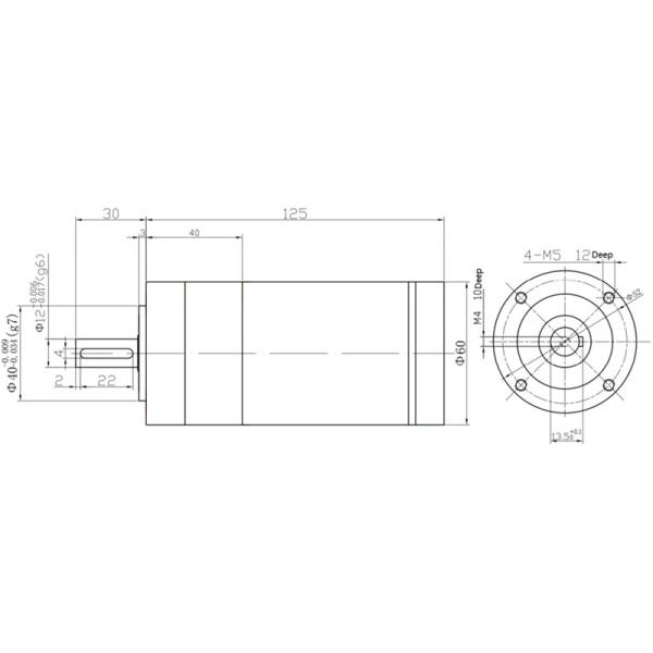 Мотор сервопривода 3000 rpm 2.4NM 60mm мотор сервопривода DC 48 вольт с совершенно кодировщиком