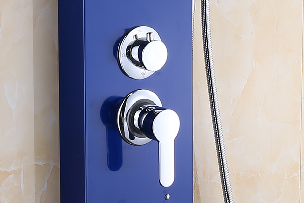 Wall Mounted Thermostatic Shower Panel Column Tower Plastic Shower Head ROVATE