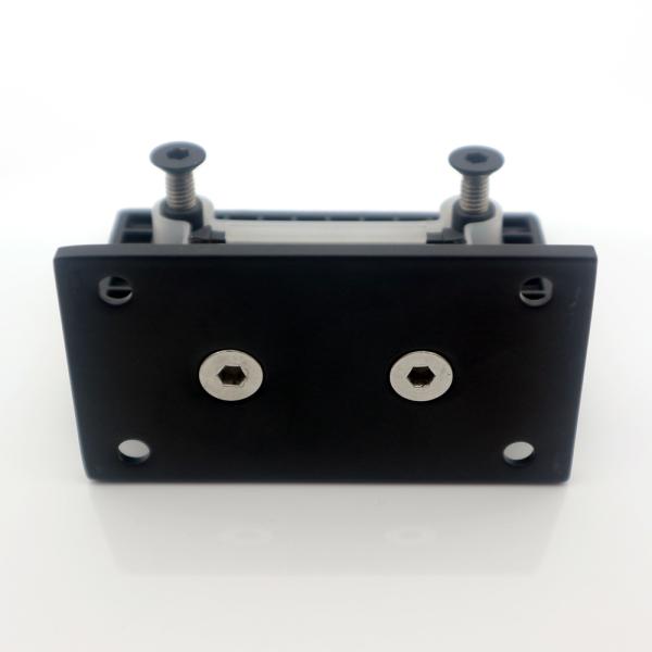 304 Stainless Steel Matt Black 90 Degree Shower Door Hinge for Square Appearance Style