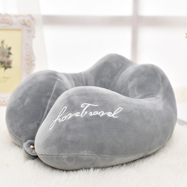 Fasion Style U-Shape Cervical PP-cotton Travel Pillow for Car Home Office Nap 2023