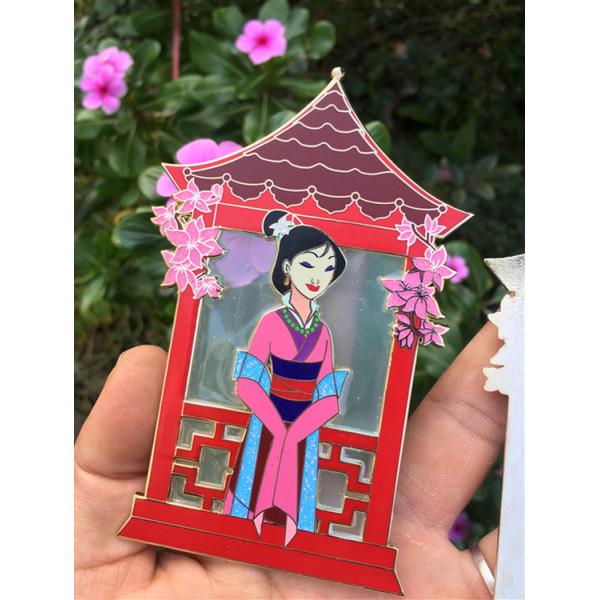 Lapel Pin use hard enamel tech with Printing glitter satained glass effects
