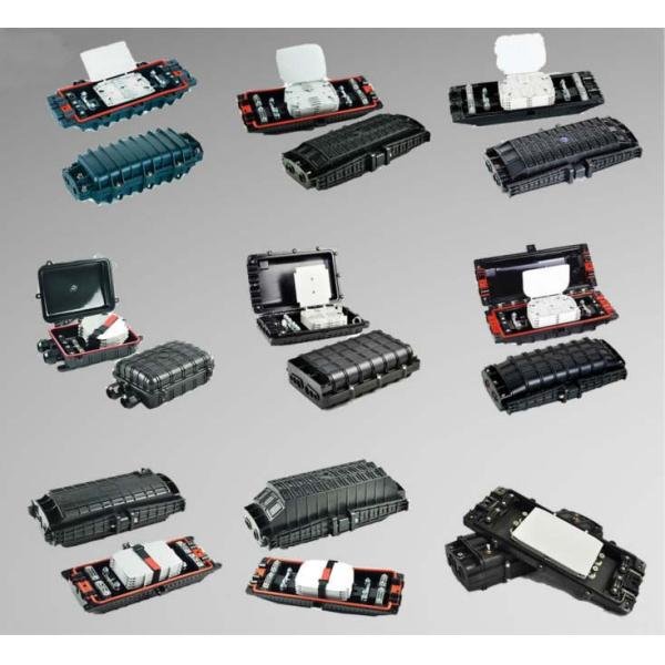 3 In 3 Out Fiber Optic Splice Closure , PC In Line Underground Outdoor Fiber Enclosure