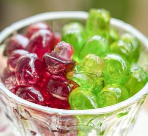 Peeling Fruity Shapes Filled Gummy Balls Mix New Yummy Snack