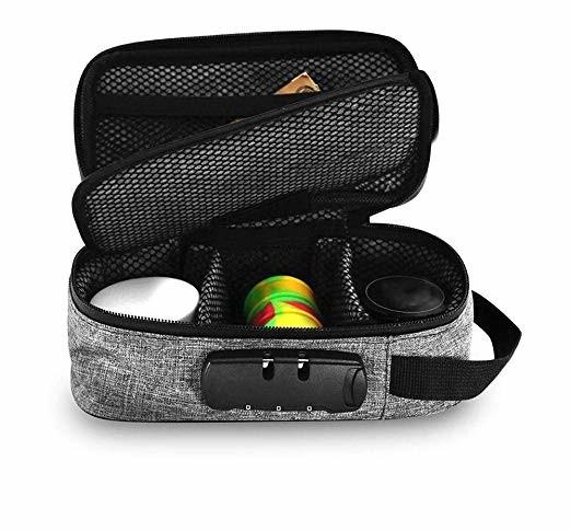 Premium Carbon Smell Proof Bags Odorless Case With Combination Lock