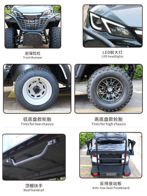 Eye-catching 8 Seats High-Capacity Electric Golf Cart with Premium Comfort and Smooth Riding Experience