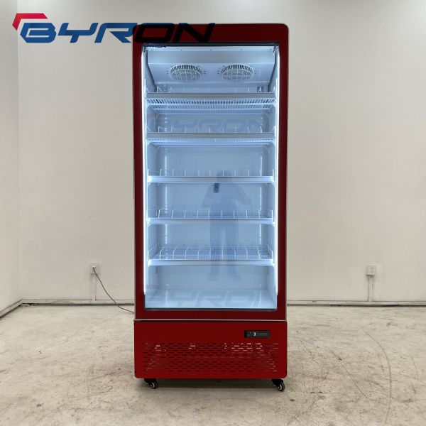Upright 3 Door Beverage Fridge Beverage Cooler Refrigerator