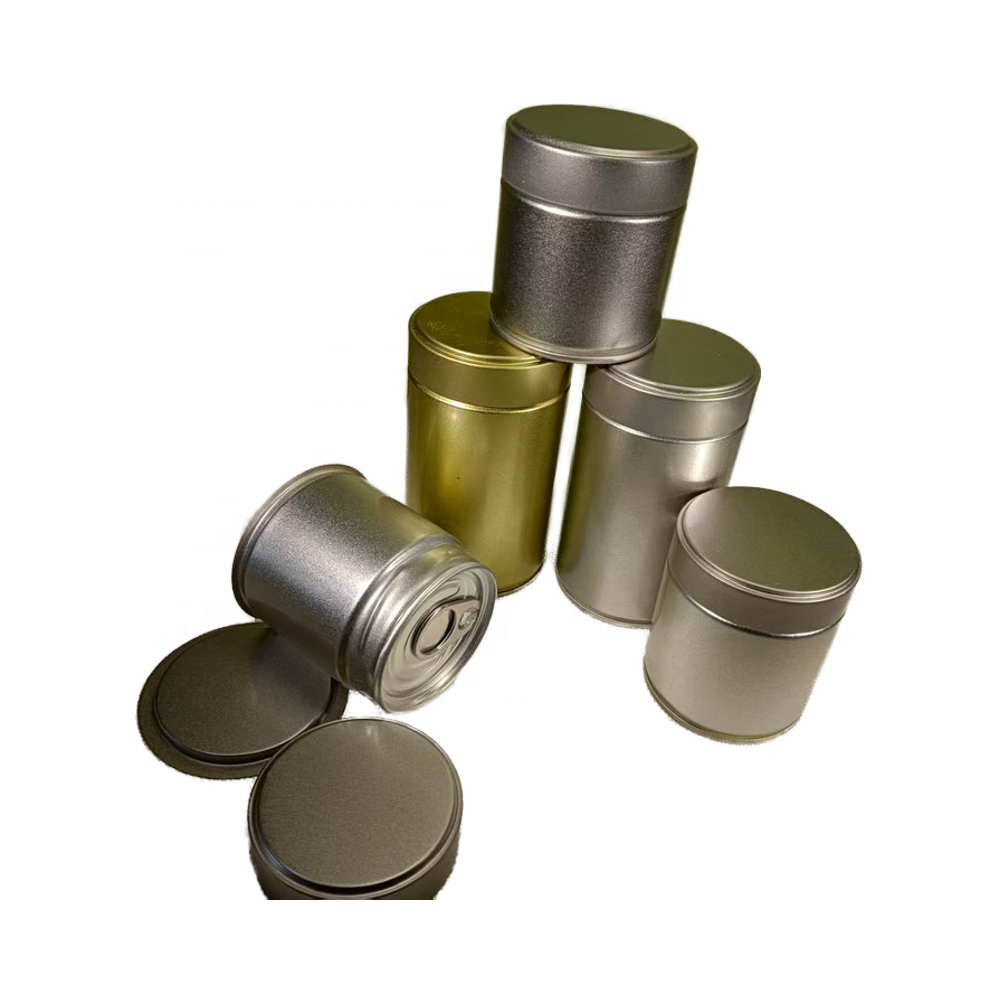 Matcha 30g Metal Custom Round Cans Food Grade Matcha Cans with Easy Pull Lids, Sell Can