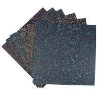 Lightweight Indoor Gym Floor Mats Green Gym Rubber Flooring Tiles 1000mm*1000mm