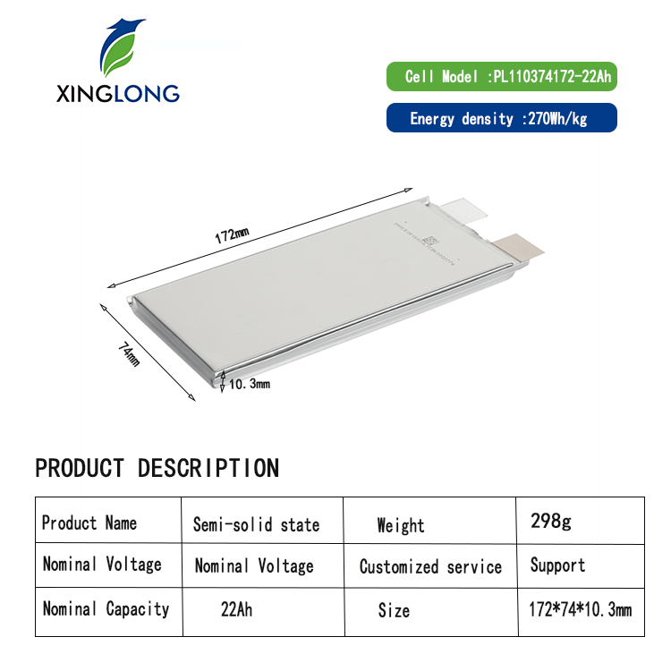 Semi-Solid Li-ion Battery 3.7V 35Ah | OEM/ODM Pouch Cell for High-Speed E-Bike & E-Motorcycle | Rechargeable LiPo Power Pack