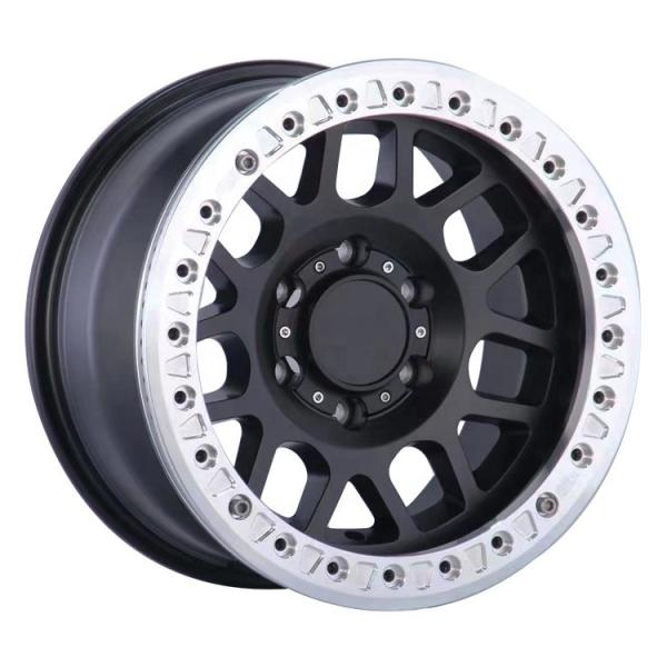 Off Road Wheels 6x1397 ET-30 Rims 4x4 TRD Beadlock Alloy Rims Steel Wheels Fits Y60 Y61 LC70 LC75 HJ60 LC80