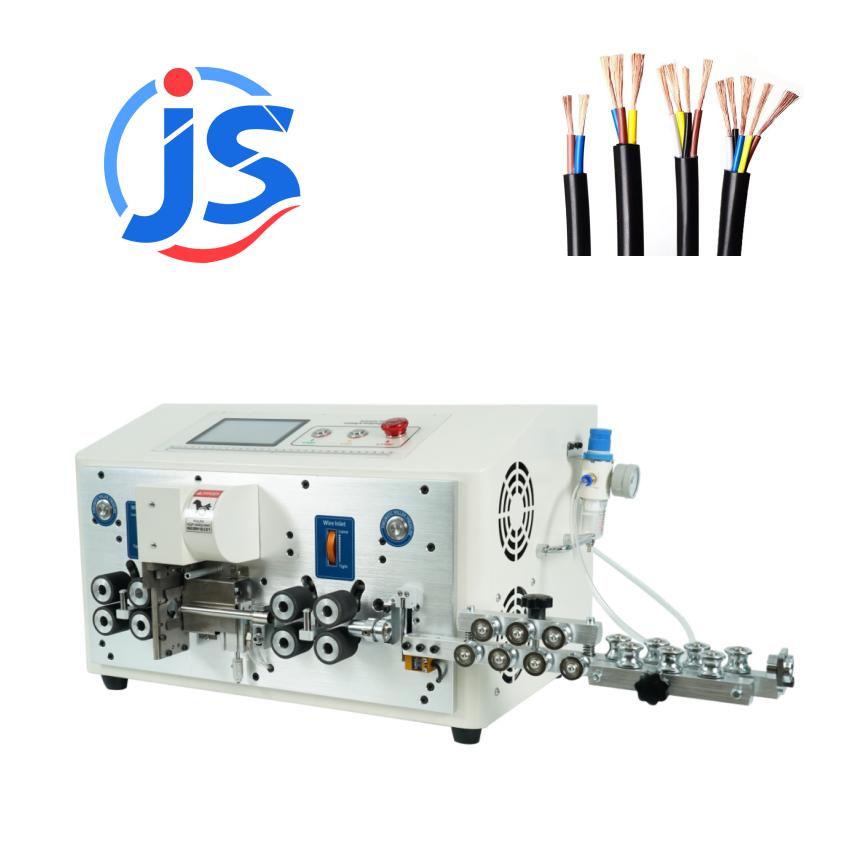8 Wheel Automatic Accelerated Version Double-Layer Round Sheathed Cable Stripper and Cutter Multi-core Cable Stripping Machine
