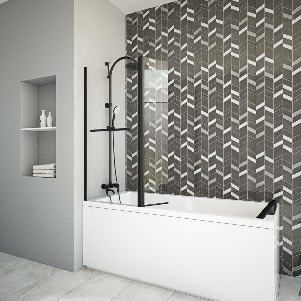 приложения ливня 700+300x1400mm профессиональные стеклянные, приложения ливня с экраном