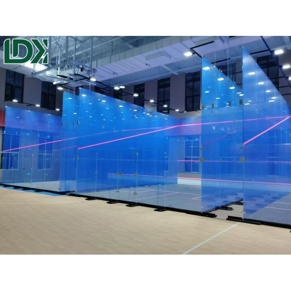 Tempered Glass Professional Indoor Squash Court For Customized Single And Double Competition
