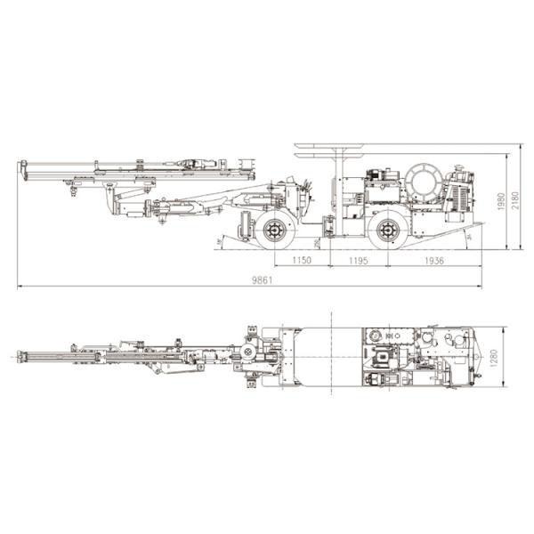 Сверлильный станок 58KW DW1-24 с гидравлическим колесом двигателя Deutz D914L04