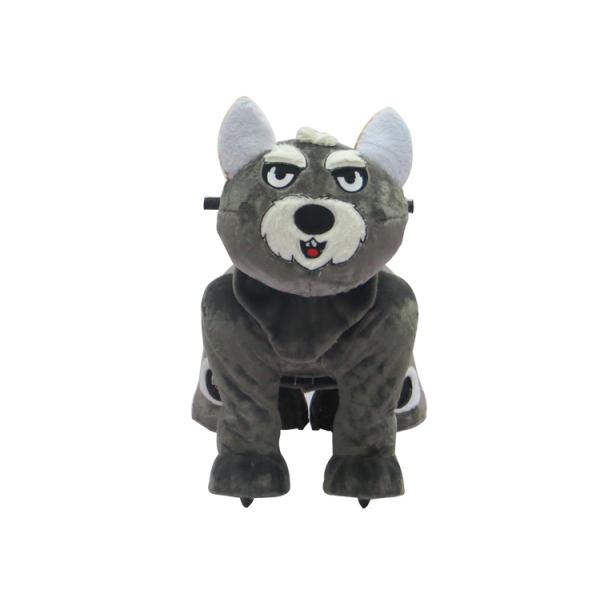 Medium plush electric toy car / small animal plush car / simulation animal car