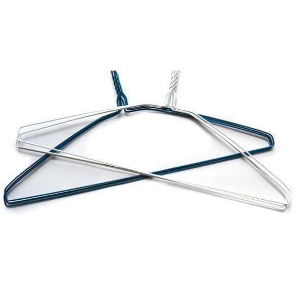Metal 40 * 20 Cm Wire Shirt Hangers Of Clothing 16 Inches