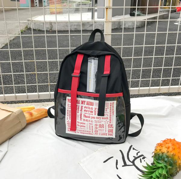 Nylon cloth shoulder bag 2018 new tide Korean fashion letter backpack UL ZZANG original old style travel bag