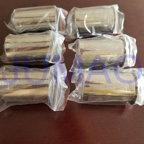 Low Carbon Steel Wire Mesh Filters Powder Coating Canister With Conical Hole