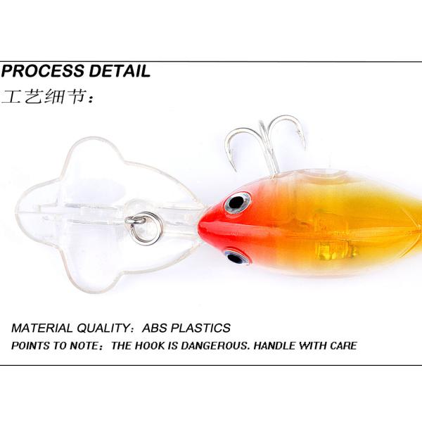 АБС Рыболовные приманки Приманки 9,0 см 9,0 Г Дальний Черный Снаппер Желтый Крокер