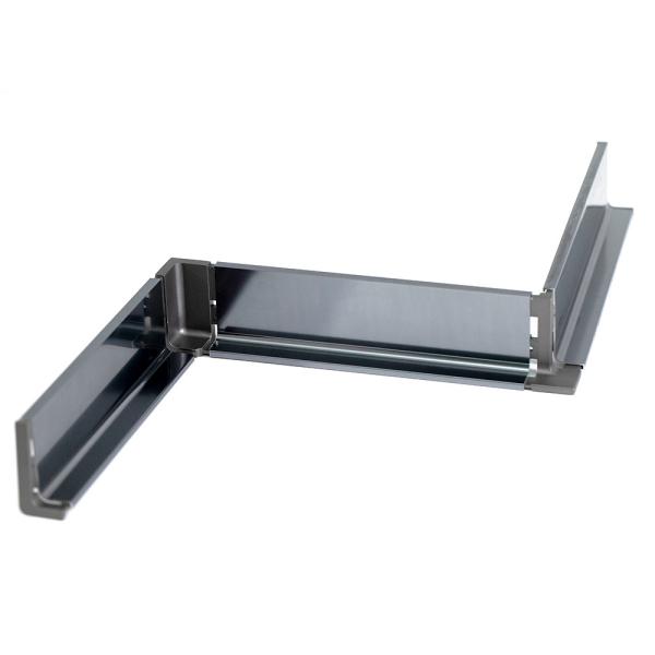 Luxury Kitchen Furniture Hidden Pull Handles Black For Modern Cabinet