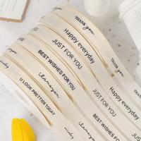 Ruban blanc de grain gros 20 mm Ruban de coton imprimé OEM Eco-friendly