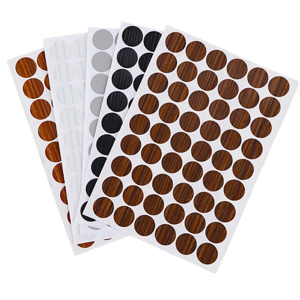 Self-adhesive Waterproof Durable Screw Hole Cover and Furniture Surface Repair Sticker for Wood Furniture