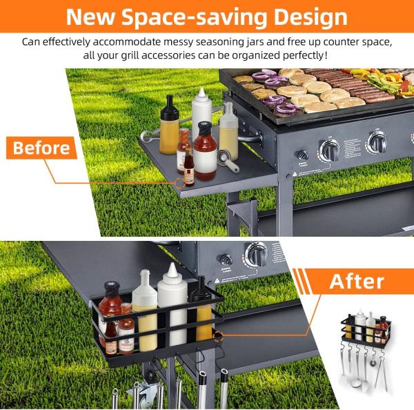 Outil de cuisine sans grille Blackstone Caddy et détenteur d'outil de spatule