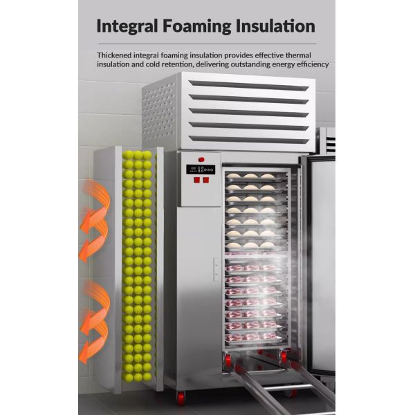 -80 Degree Commercial Large-capacity Freezer Side-Mounted Unit Trolley Blast Freezer with 30/40 Trays