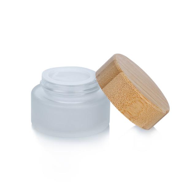 50 g de bocal en verre avec couvercle en bambou 61,3 mm