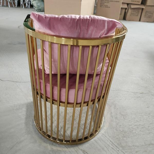 French Modern Luxury 68cm Tall Velvet Arm Dining Chair Gold Legs