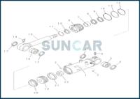 Kit de réparation hydraulique de joint pour le cylindre de lame 707-99-33420 7079933420 PC56-7 PC57-7