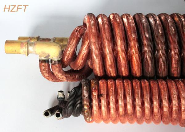O tubo de cobre expulso de Cupronickel bobina para a água Heater Boilers, bobina da aleta