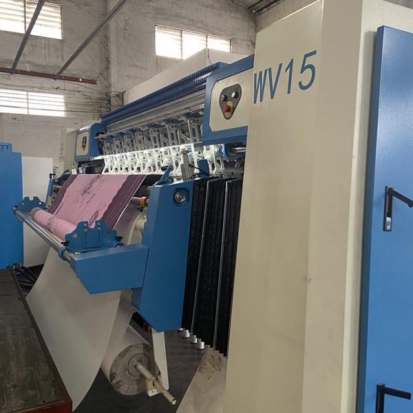 WV15 High speed computerized chain stitch computerized quilting machine for mattress 25.4mm needle distance