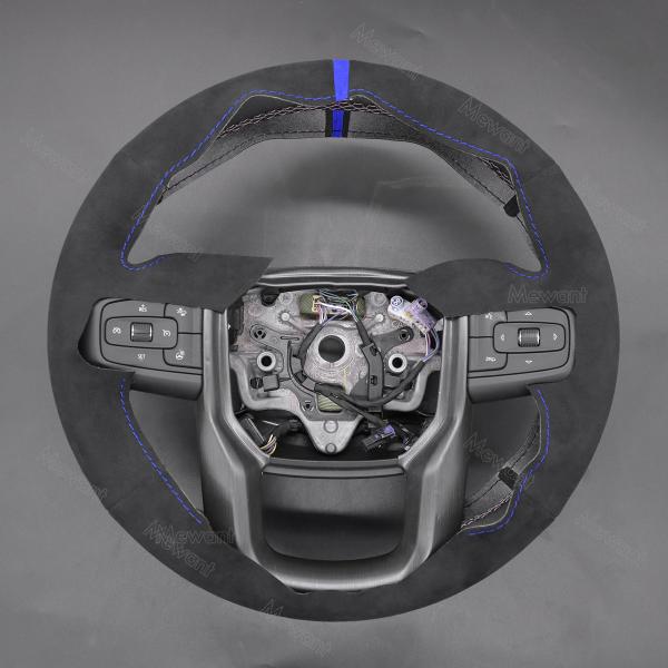 Customized Available Soft Athsuede Hand Sewn Steering Wheel Cover for GMC Sierra 1500 Limited 2500 3500 Yukon (XL) 2014-2020
