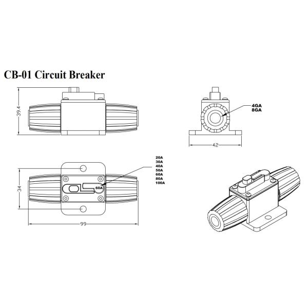 переключатель CB01 CB 01 DC 32V ручной переустановил автомат защити цепи перестановного автомобильного автомобиля протектора перегрузки стерео аудио
