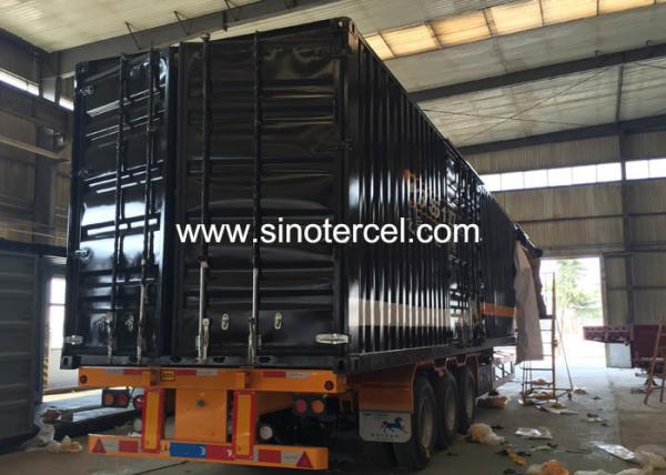 53 Ft Semi Truck Box Trailers 50000kg Semi Trailer Containers de armazenamento