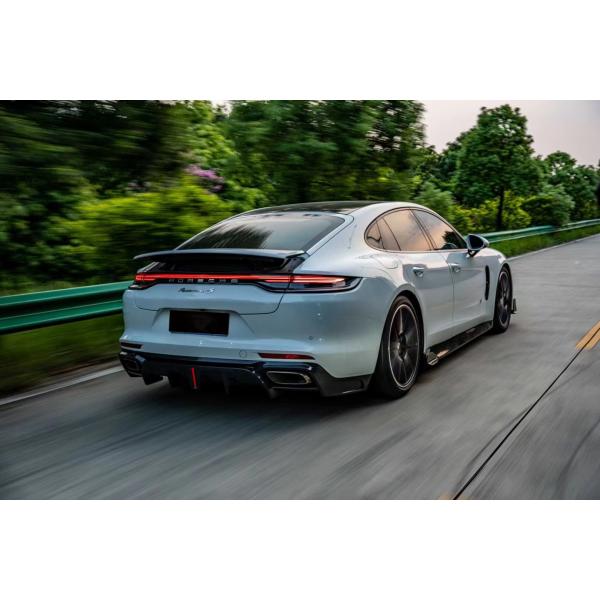 For Porsche Panamera Carbon Fiber Body Kit Panamera Carbon Fiber Front Lip Diffuser Spoiler Side Skirt