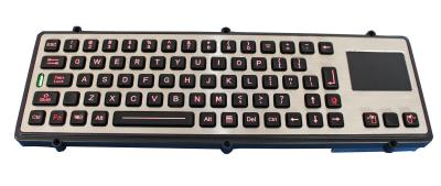 O luminoso selou & ruggedized o teclado industrial com o FCC IP65 do CE de RoHS do Touchpad
