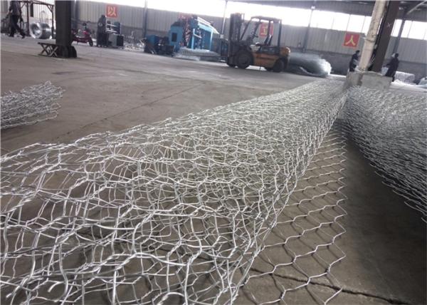 ímetro galvanizado modificado para requisitos particulares de alambre tejido colchones de la roca de las cestas 80 * 100 de Gabion