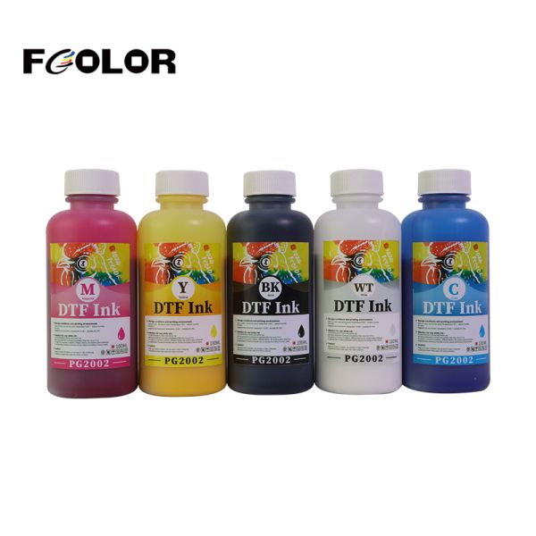 FCOLOR 100ML 500ML Pyrography Pigment DTF Ink for Epson A4 A3 A3+ PET Film Printing Machine Heat Transfer Ink