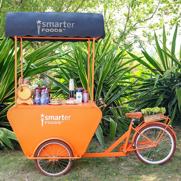 Three Wheels Mobile Vending Cart for Coffee Retail Hot Dog Truck Tricycles Ice Cream