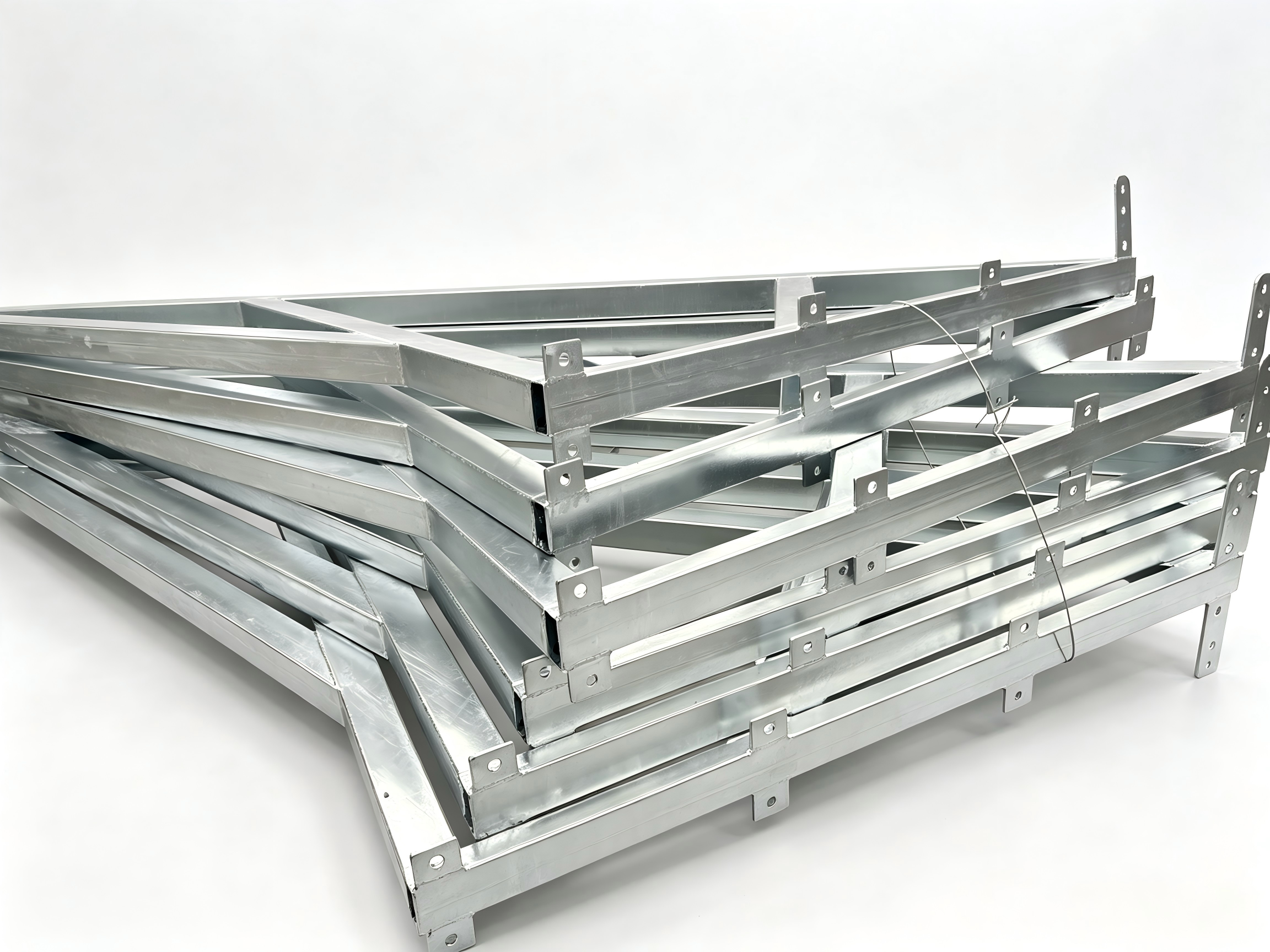 Agricultural Prefabricated Workshop Buildings Customized Galvanized Triangle Steel Brace