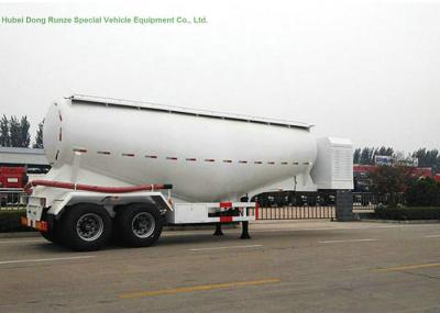 2 Axles V Type Tank Semi Trailer For Dry Powder Meterial Carry 40 - 45 M3 Capacity