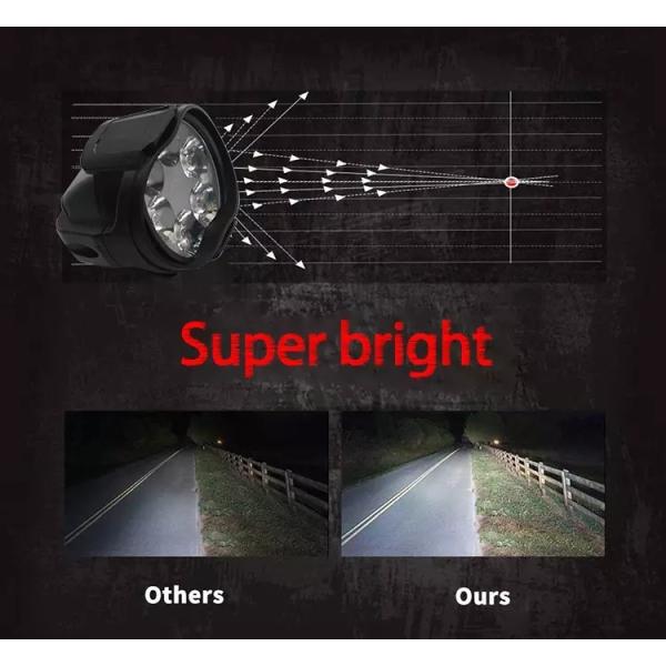 18W Spot Outside 6LED Motorcycle Auxiliary Lights
